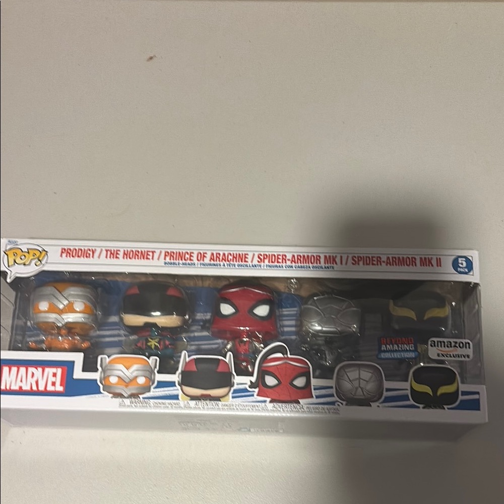 Marvel Red and Black Action Figures Set